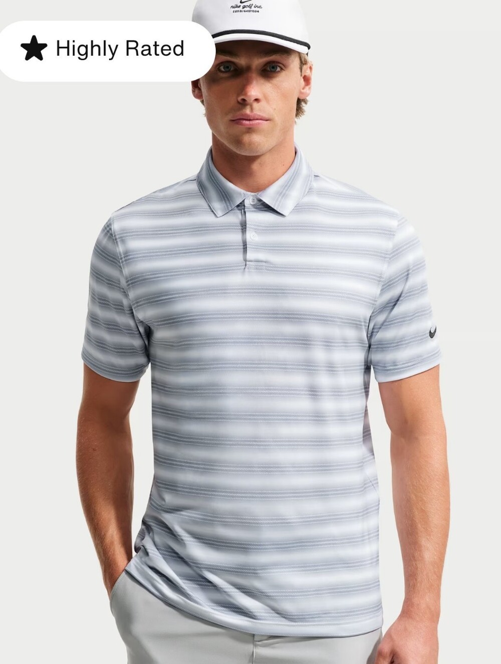 Nike Velocity Dri-FIT Polo ~ White Grey Black IB0243-100 | Men's: XL *NWT